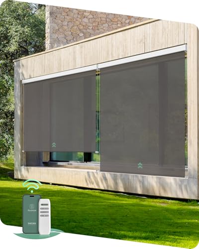 Yoolax Motorized Outdoor Shades 8x8ft