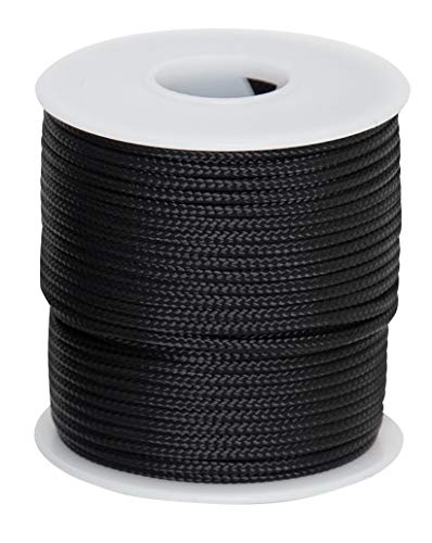 Rothco 95Lb Micro Cord 100Ft Spool, Black #TOP17