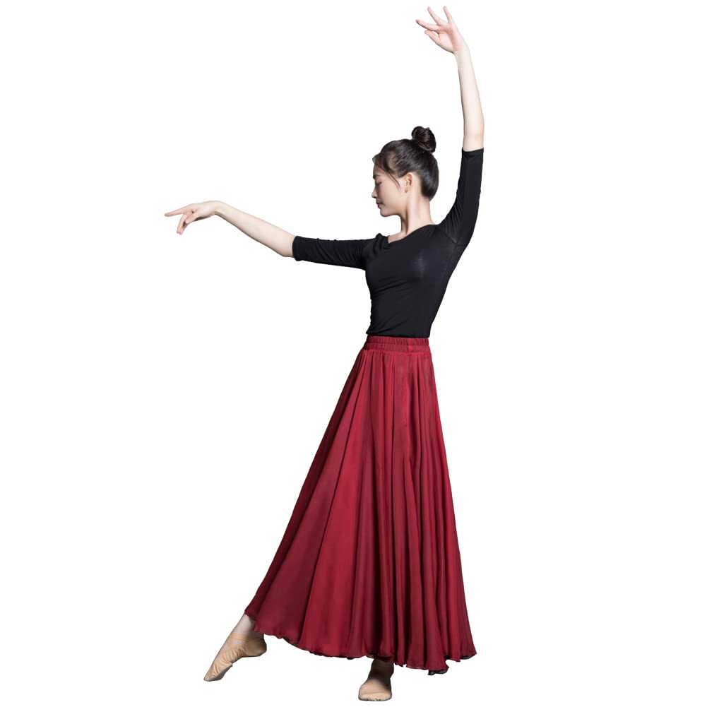 ROYAL SMEELA Jupe Longue Flamenco Jupe de Danse du Ventre Femme Jupes Danse du Ventre pour Femme Jupe Danse Orientale Jupe Flamenco Jupe Danse Ventre Sexy Costume de Danse du Ventre Jupe de Flamenco