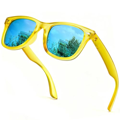 Image of SIPHEW Polarized Sunglasses for Women & Men - UV400 Mirrored Eyewear | Designer Unisex Fashion Sun Glasses w /Medium Fit,Suitable for Any Face Shape,Beach,Everyday Wear
