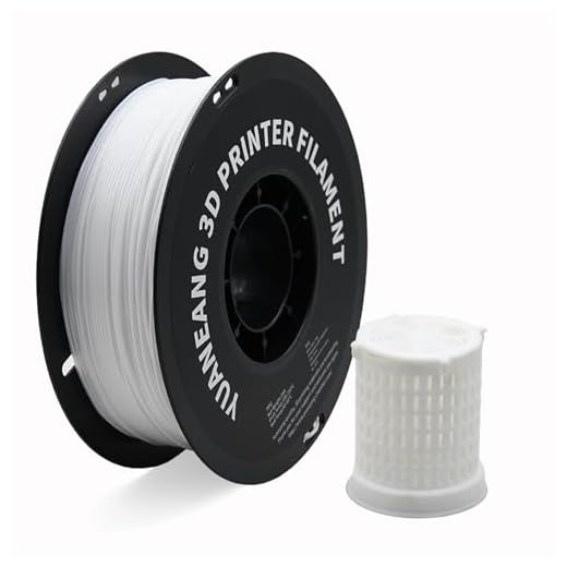 YUANEANG TPU 3D Printer Filament 1.75mm White, 1kg Spool, Flexible & Durable TPU Material (Shore 95A), High Elasticity, Impact-Resistant, Wear-Resistant, ±0.03mm Precision