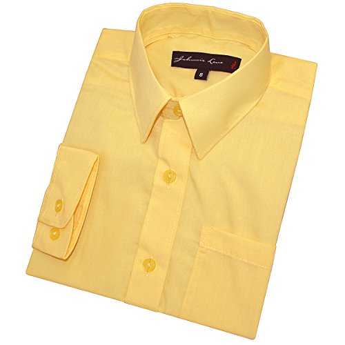 Image of Boy's Long Sleeves Solid Dress Shirt #JL32