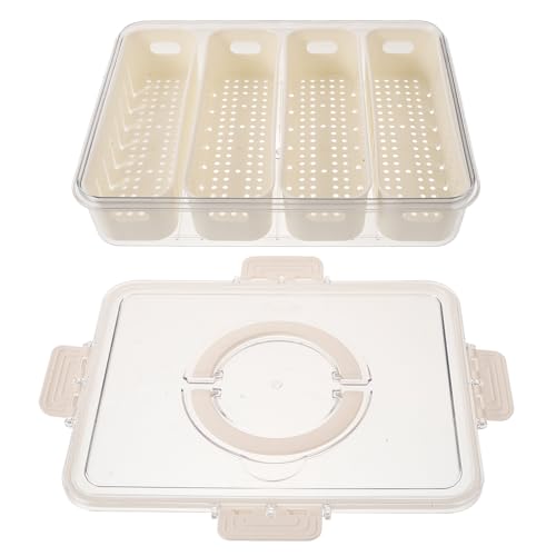 STOBOK �①�ɗp�n���h���t��PET�H�i�ۑ��e�� �W�t��4�R���p�[�g�����g ���V�[���݌v �Ⓚ ���؂�Ή� �s�N�j�b�N��H�ސ�����