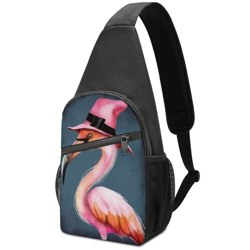 Bolso bandolera Halloween Flamingo bruja para senderismo