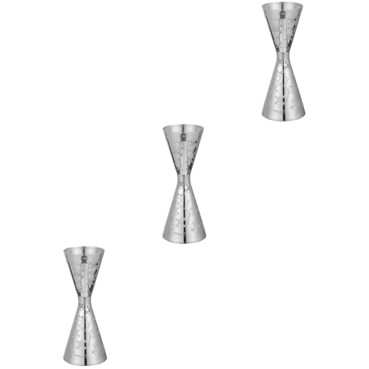 PRETYZOOM 3stücke Edelstahl Jigger Präzise Messbecher Für Spirituosen Langlebig Für Bar Und Zuhause Vielseitig Einsetzbar Für Cocktails Und Drinks