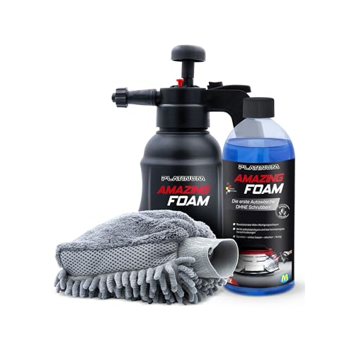 Mediashop Platinum Amazing Foam Autoreiniger und Autopflege entfernt hartnäckigen Schmutz & sorgt für Glanz - Cockpit Reiniger - für alle Oberflächen