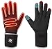 Doublure de Gant Chauffante,Gants Chauffants à piles Rechargeables électriques 7.4V 2200MAH pour Hommes Femmes,Gants Chauffants pour Ski, Bicyclette,Moto,Gants de Neige pour Hiver Chauffe Mains