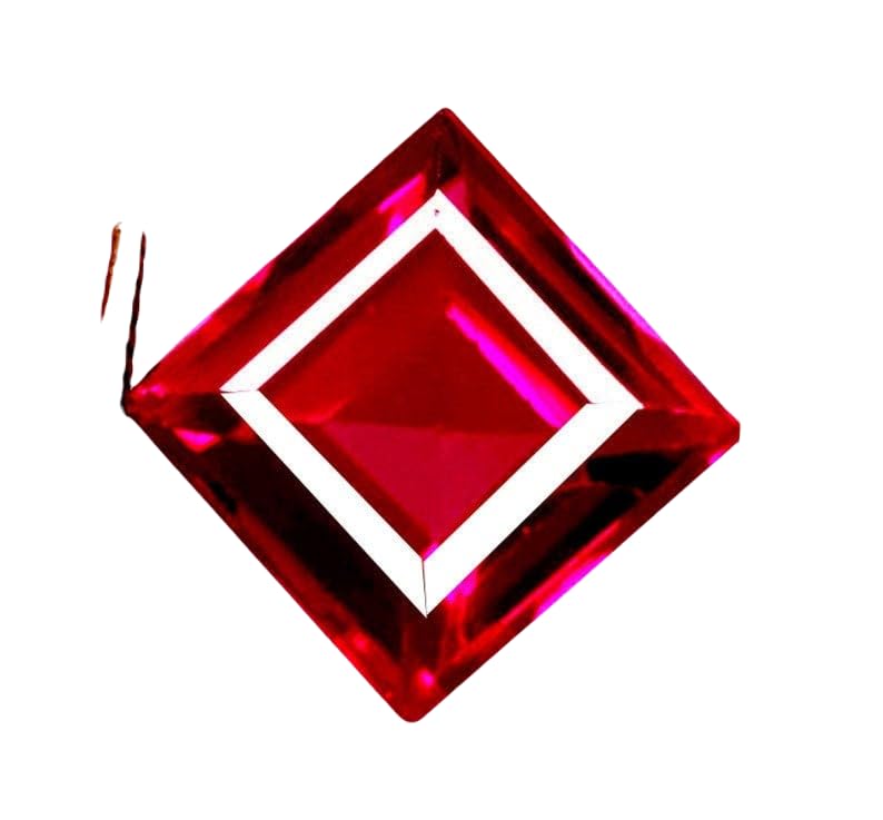 Rubis naturel facetté coupe Asscher d'exception pour bague