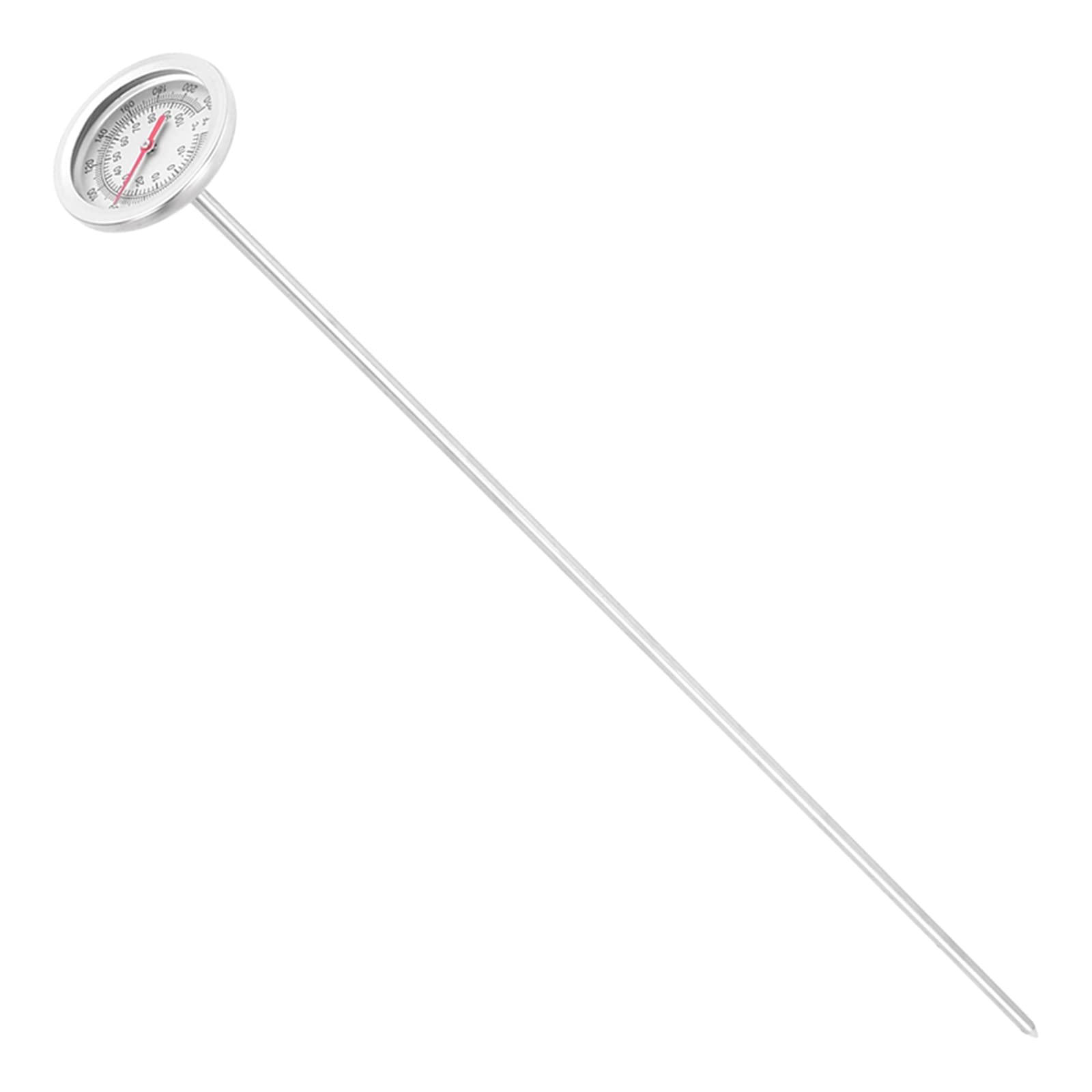 Zhouyqx As Shown Compost Soil Tester Meter Measuring Probe Stainless-Steel Temperature Monitor For Garden Plant Tool