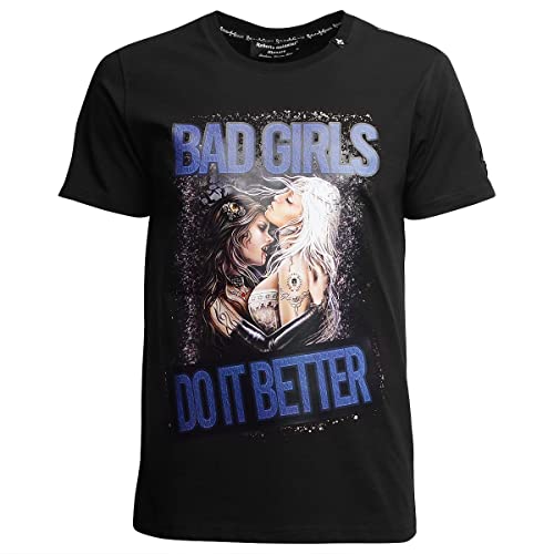 Preisvergleich Produktbild Roberto Geissini Unisex T-Shirt Bad Girls Black-XL