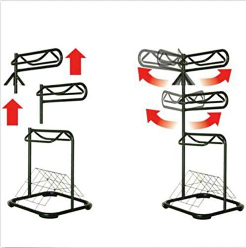 Seny Heavy Duty Three Tier Rotatable Saddle Rack Stand H68.5 x W30 x D30.