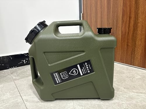 sanheshun 3.2 Gallon Water Jug,Camping Water Container with Spigot,BPA-Free with Cleaning,Brush Military Green Tank Portable,Suitable for Outdoor Camping and Hiking