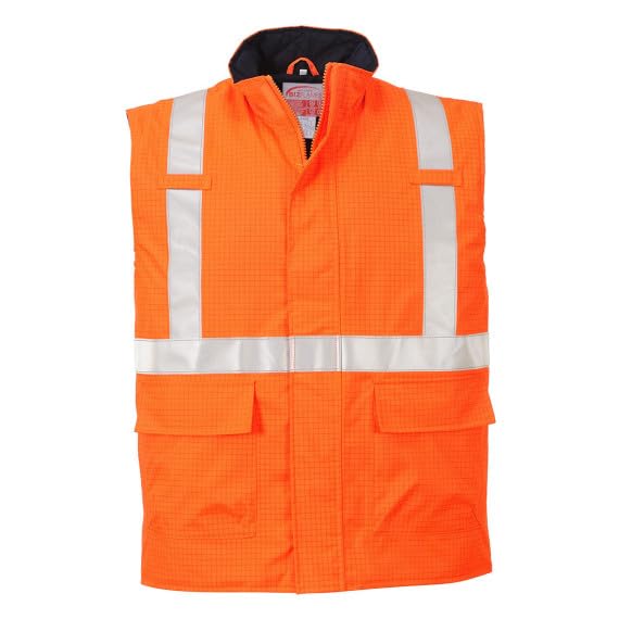 Gilet multifonctionnel ignifuge et antistatique haute visibilité Bizflame Rain S776