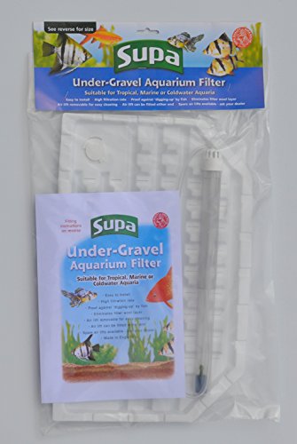 Angels Aquatics & Pet Supplies Bow Front Under Gravel Filter 17" x 11" for 18" x 12"Aquarium Fish Tank Filter
