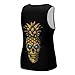 Pineapple Skull with Blue Eyes Men's Muscle Shirts Breathable Sleeveless Gym Tank Top Workout Undershirt S