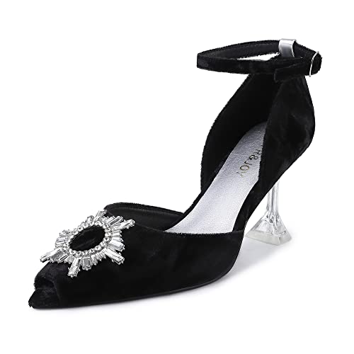 SPR&JOY Women's Pumps Comfort Closed Toe Low Heel Pump Dress Office Wedding Shoes for Women