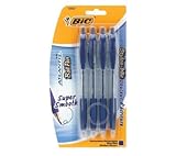 BIC Products - BIC - Atlantis Ballpoint Retractable Pen, Blue Ink, Medium, 4 per Pack - Sold As 1 Pack - Smooth, scratch-free writing. - Soft cushion grip gives you great no-slip comfort. -