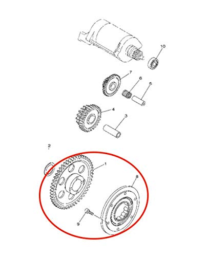 Juntas de engranaje de embrague de One Way para Yamaha Raptor 660R 04-05 2