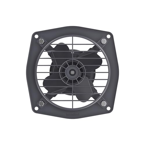 Image of Goldmedal Rapido 225mm Exhaust Fan |Strong Air Suction | 2050 RPM | High Air Delivery Exhaust fan | Suitable for Kitchen, Bathroom and Office | (Cutout Size: O225 mm)- Grey (Pack of 4)