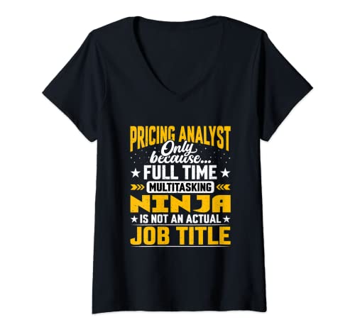 Mujer Pricing Analyst Job Title - Pricing Researcher Accountant Camiseta Cuello V