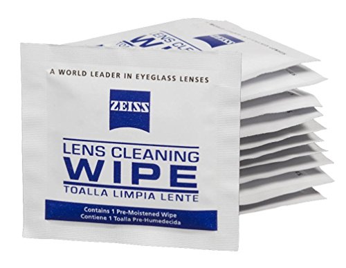 Zeiss Pre-Moistened Lens Cleaning Wipes, 6 x 5-Inches, 100 count