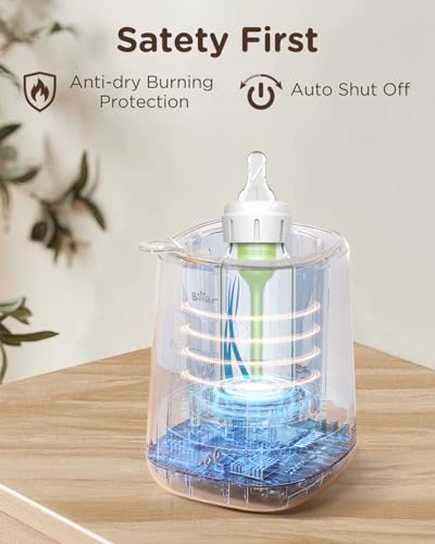 Image of Bear Baby Bottle Warmer, Fast Warming Breast Milk Formula, White