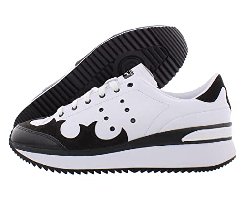 Onitsuka Tiger Lawnship AP Tênis unissex, Branco/preto, 12.5 Women/11 Men