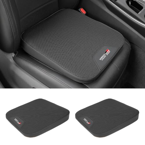 ヤリスクロス GRスポーツ 適用 カー シートクッション アイスシルク生地 車用 シートパッド 厚手 傾斜タイプ 新型 ヤリスクロス GRスポーツ 2022年〜2025年式 対応 車 座布団 座る姿勢調整 視野広げる 通気性よい 体圧分散 滑り止め 四季汎