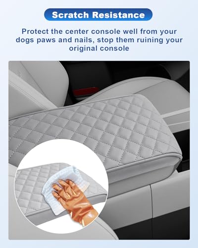 Image of CDEFG for 2024 2025 2026 Hyundai Santa Fe Center Console Cover Compatible with 2024-2026 Hyundai Santa Fe MX5 Accessories Armrest Cover Middle Console Pad(Require Armrest Lid Removal)