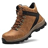 Blueskyli Sicherheitsschuhe Herren Sicherheitsstiefel Damen Arbeitsschuhe S3 Leicht Wasserdicht Hoch Schutzschuhe mit Stahlkappe Gr.37-48