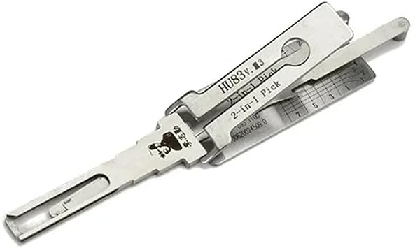 HU83 2 in 1 Lock Pick and Decoder, Car Key Reader, Auto Lock Pick, Professional Locksmith Tools