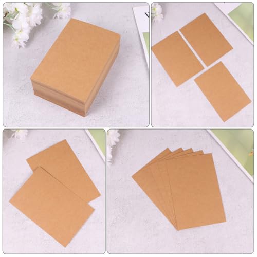 Papier kraft cartonné en lot de 200 cartes vierges - 4