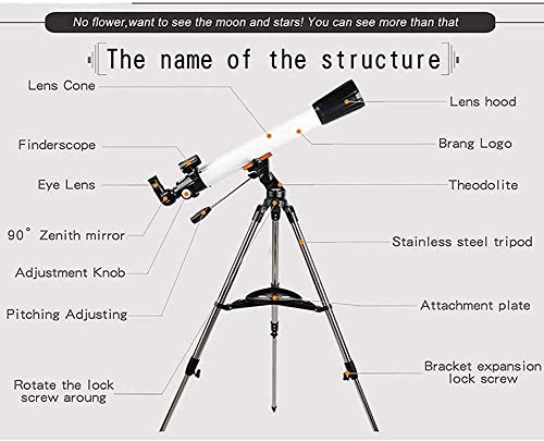 SEESEE.U Astronomisches Refraktor-Teleskop, hochvergrößertes professionelles astronomisches Outdoor-Teleskop 270X… – Bild 3