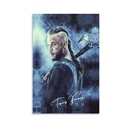 Affiche Travis Fimmel peinture sur toile 60x90cm sans cadre pour salon