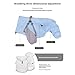 CATHATRR Weather Dog Raincoat Hooded Design Windproof Protective 4 Legs Pet Rain Jackets for Small to Large Breeds Ergonomic
