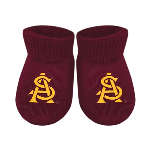 Baby Bootie Sock - Arizona State Sun Devils - Maroon - Newborn - 6 Mos