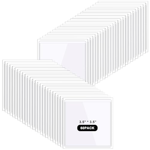 Pochette carrée autocollante de 8,9 cm pour organiser la maison, l'école et le rangement