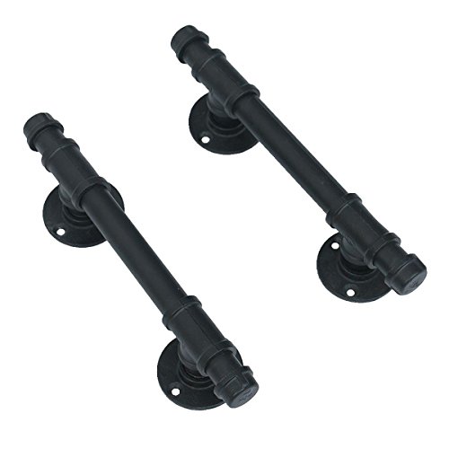 Industrial Pipe Barn Door Handles and Pulls,Antique Front/Exterior/Interior Door Cabinet Handle,Rustic Gate Handles
