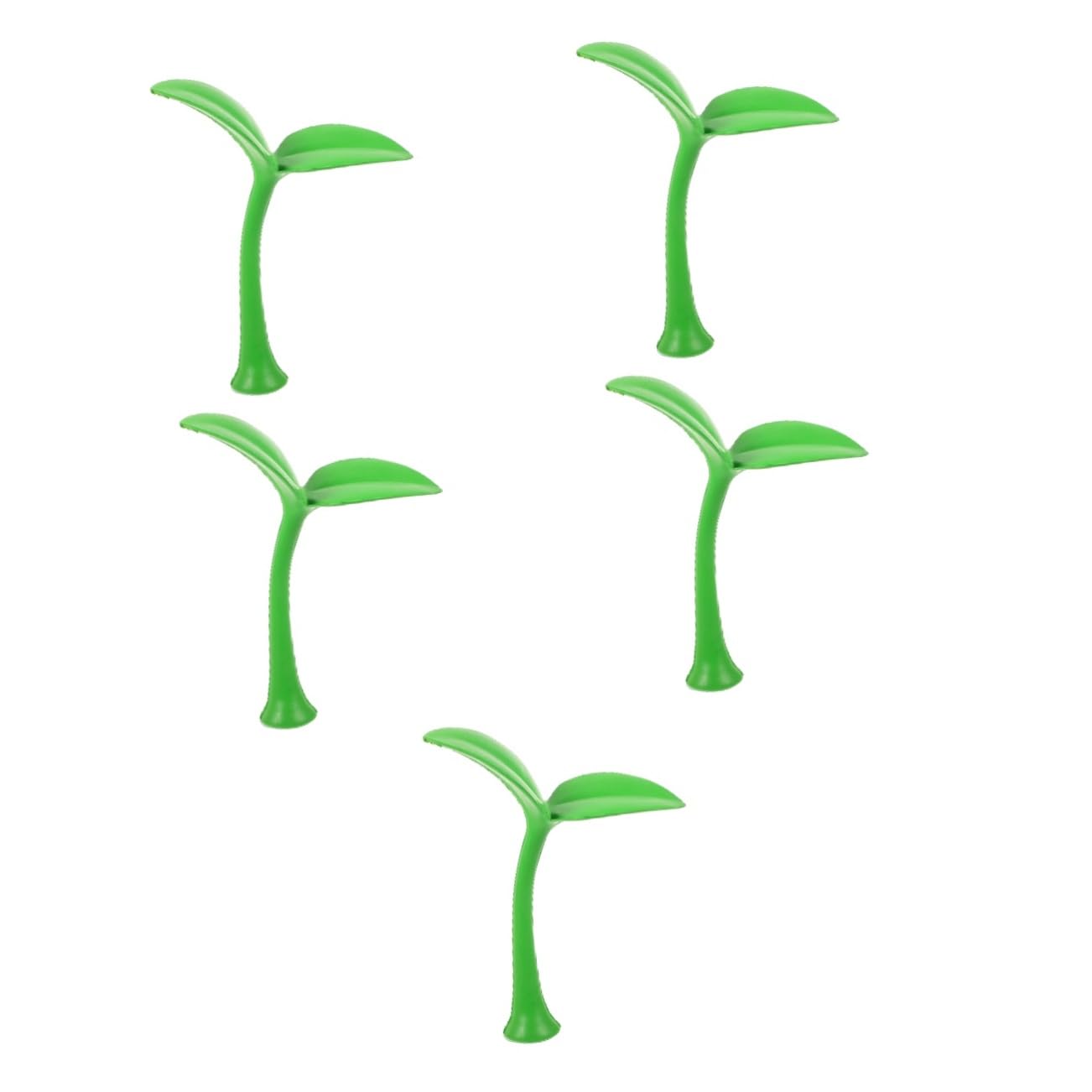 5pcs Roof Decoration Tree Car Sticker 3D Stereo Car Stickers Bean Sprout Car Topper 3D Car Roof Stickers 3D Bumper Hood Stickers Vehicle Decal Car Sprout Sticker Decal Foam