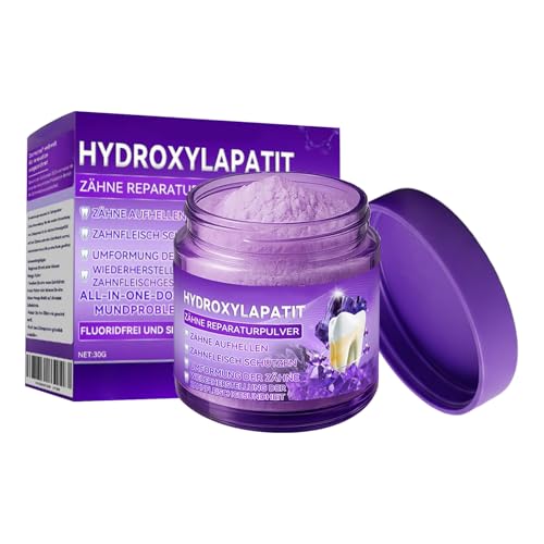 Polvo de reparación de dientes de hidroxiapatita, polvo de eliminación de manchas y refrescante para el aliento, protección del esmalte, dientes sensibles, para comidas diarias y nocturnas, 30