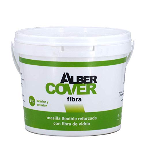 Masilla Flexible Reforzada con Fibra de Vidrio 5Kg Alber Cover