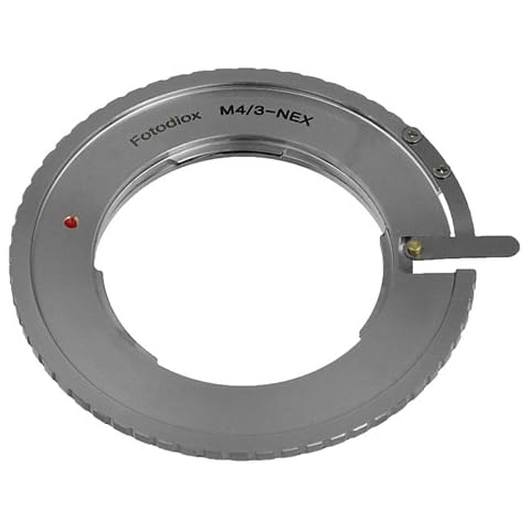 Fotodiox Lens Mount Adapter, Micro Four Third (MFT) Lens to Sony E-Mount NEX Camera, M4/3-NEX Cover