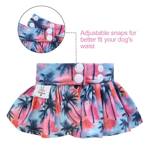 Image of CuteBone Dog Bikini Dress, Stylish Swimsuit Costume for Small Dogs, Comfortable & Adjustable Puppy Bathing Suit, Soft Outfit Pet Apparel for Beach, Pool and Summer Fun DB43M