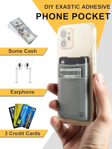 Image of TOYFID Credit Card Holder Wallet for Mens - Metal Slim Minimalist Cards Holder with Stretch Money Pocket - RFID Blocking&Ultralight Small Wallet