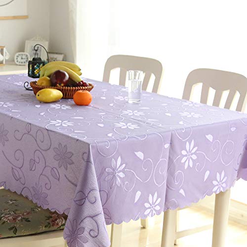 Nappe rectangulaire Protection Anti-Taches Facile d'entretien Lavable Anti-Taches Couleur et Taille au Choix Cover