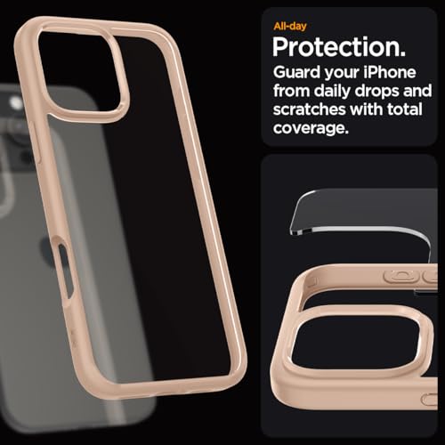 Image of Spigen for iPhone 16 Pro Max Case, Ultra Hybrid [No Magnet Ring][Anti-Yellowing] - Rose Titanium