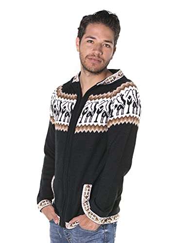 Gamboa Alpaca Cardigan Sweaters for Men Hoodie Mens Jacket Light and Softness Wool Knitted Summer Winter Hooded Sweater3