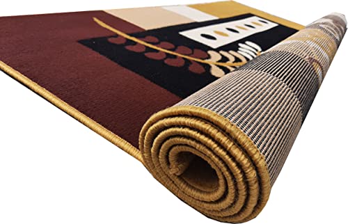 Image of Home Decore Acrylic Carpet for Your Living Room & Drawing Room Aywhere in Your Home (150x210 Yellow Colour)- 5x7 Feet