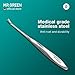 MR.GREEN Cuticle Pusher Dead Skin Remover Stainless Steel Manicure Tools Professional Cuticle Trimmer Nail Polish Peeler Scraper (Mr-2190)