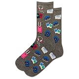 Hot Sox Women's Travel Musts Crew Socks 1 Pair, Charcoal Heather, Women's 9-11 Shoe